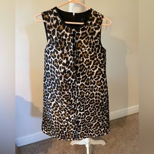 Leopard Print J Crew shift dress
